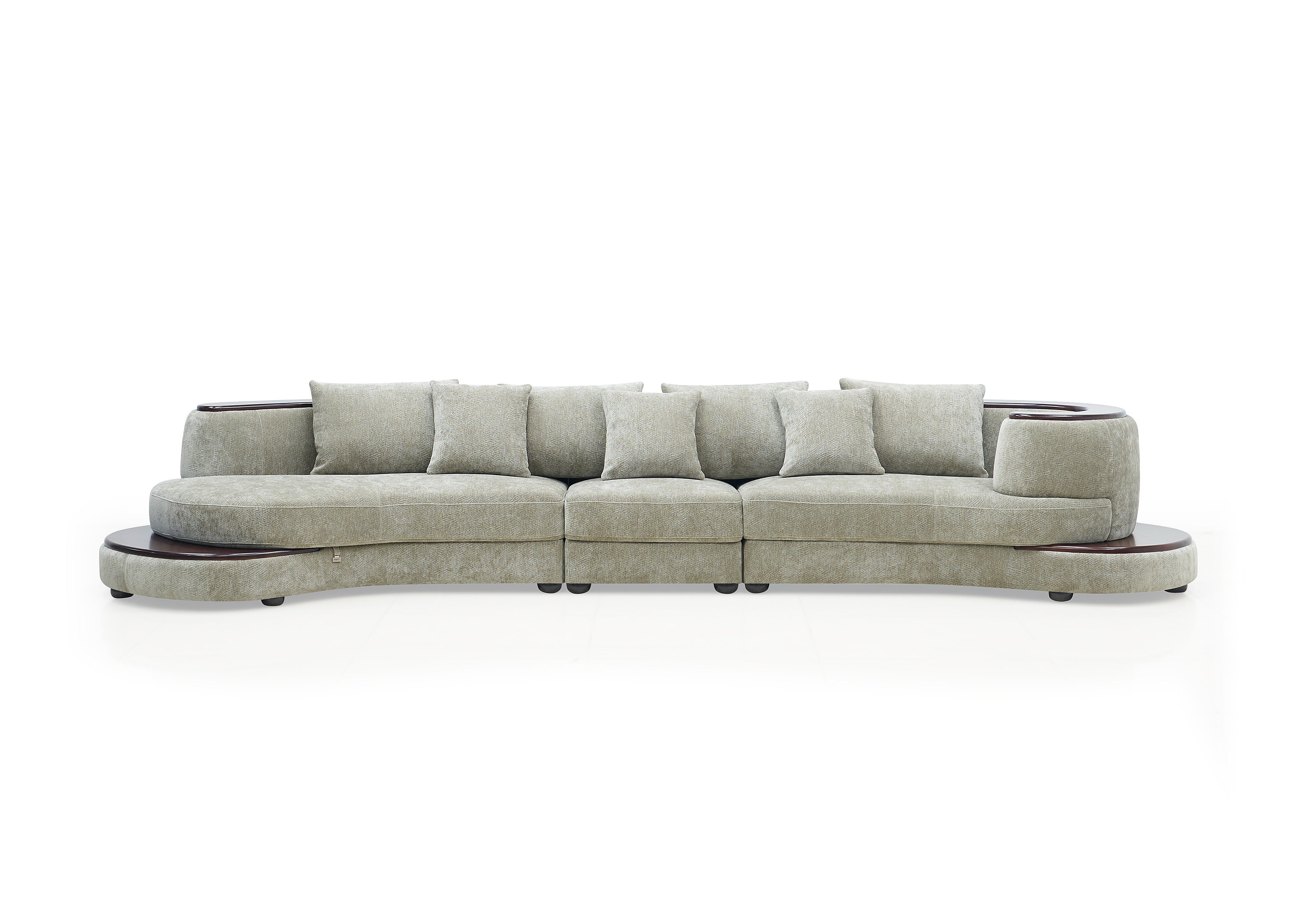 Soma Modern Fabric Sofa Set Light Grey