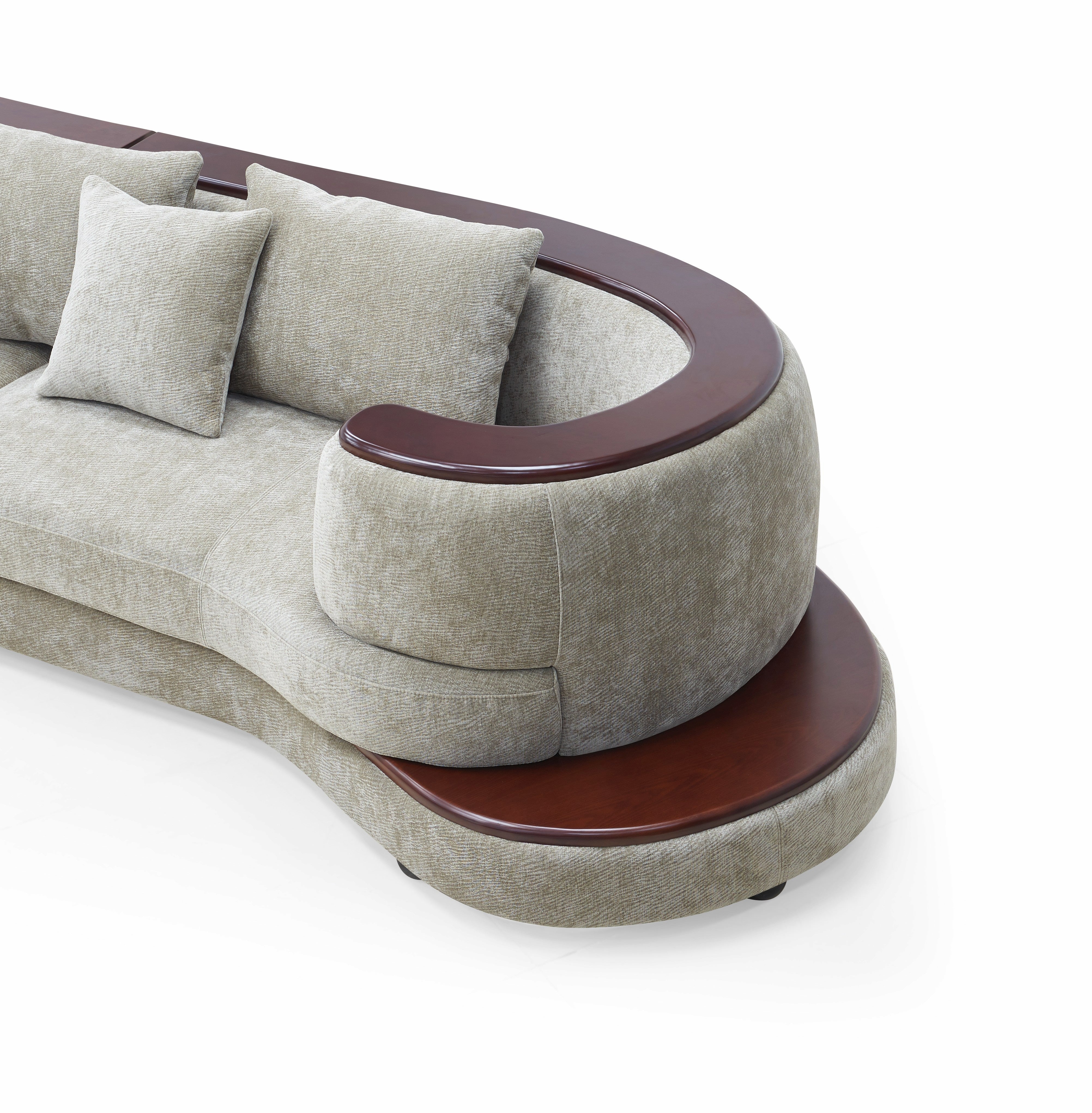 Soma Modern Fabric Sofa Set Light Grey