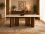 Irma Sinter Stone Dinnig Table Gold