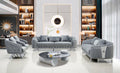Royal Modern Fabric Sofa Set Grey