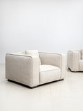 Dylan Contemporary Luxury Sofa Set In Beige Fabric