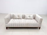Nora Velvet Sofa Set Beige