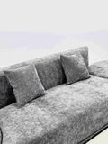 Selina Modern High Grade Chenille Fabric Sofa Set Dark Grey