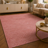 Lucca E645A Pink Modern Area Rug