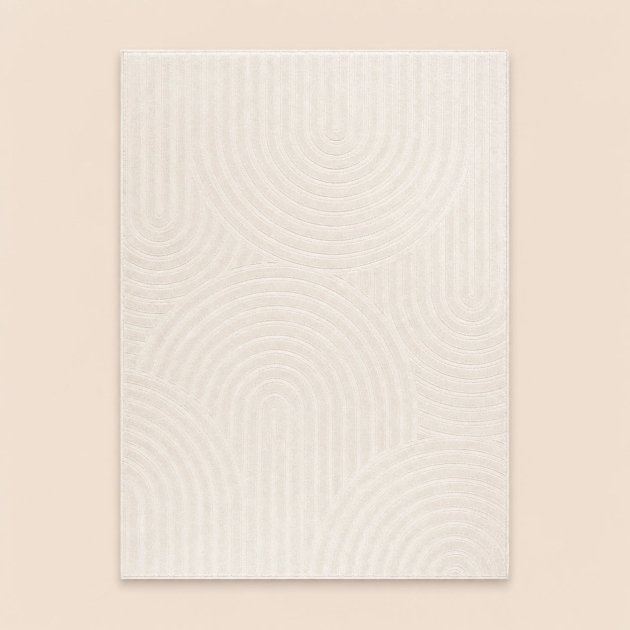 Lucca E433A Cream Camomile Modern Area Rug