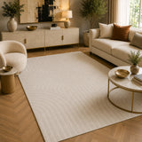 Lucca E433A Cream Camomile Modern Area Rug