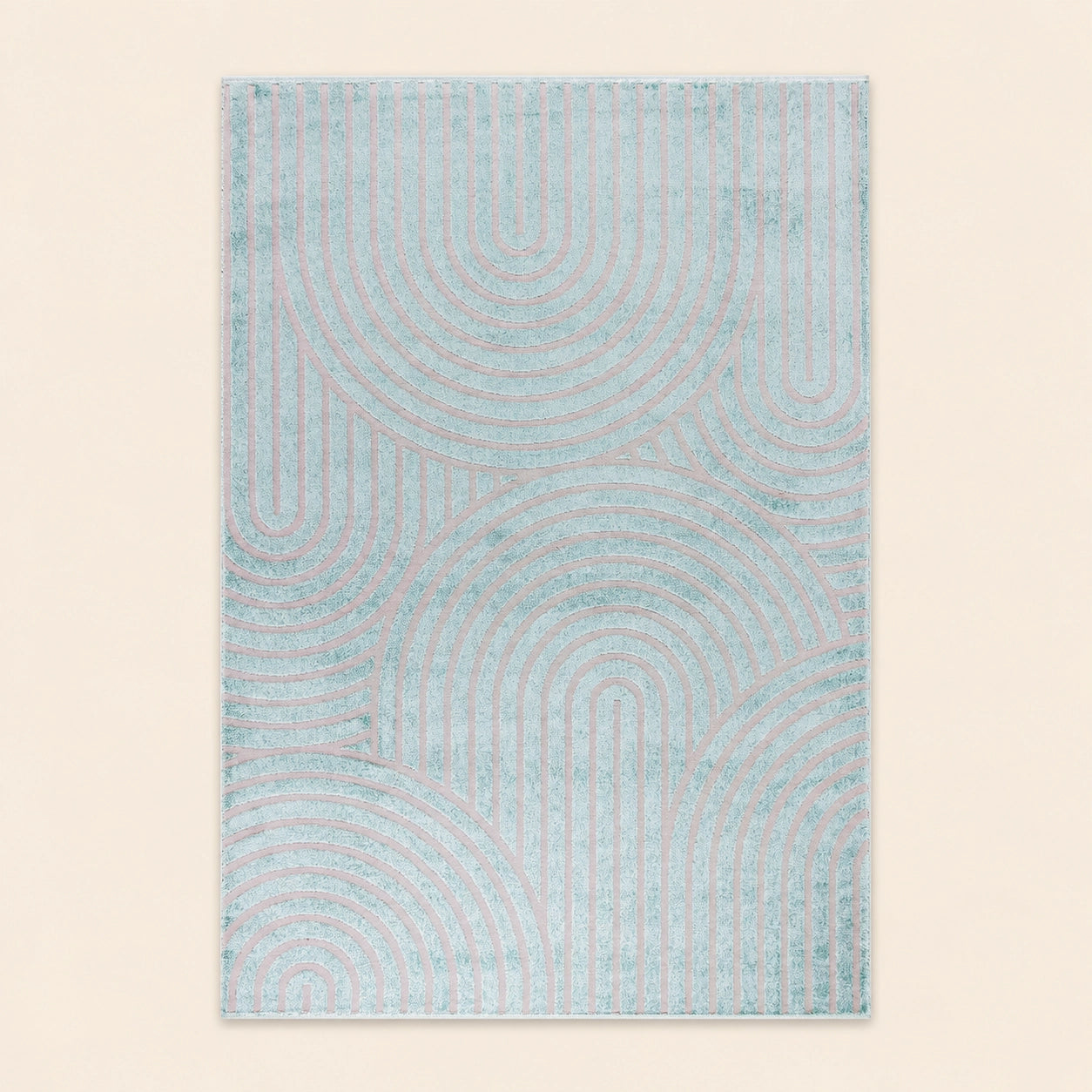 Lucca E433A Green L. Grey Modern Area Rug