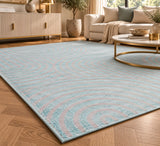 Lucca E433A Green L. Grey Modern Area Rug