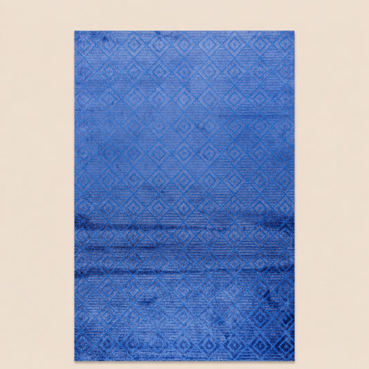 Lucca E645A Blue Modern Area Rug