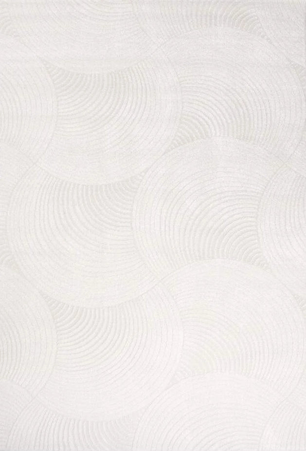 Lucca E647A Cream Cream Modern Area Rug