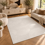 Lucca E647A Cream Cream Modern Area Rug