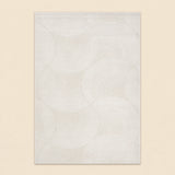 Lucca E647A Cream Cream Modern Area Rug
