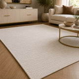 Lucca S806A Cream Camomile Modern Area Rug