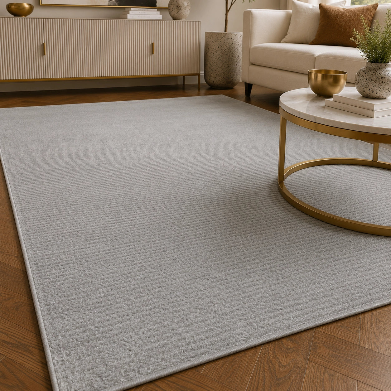 Lucca S900B Light Grey Grey Modern Area Rug