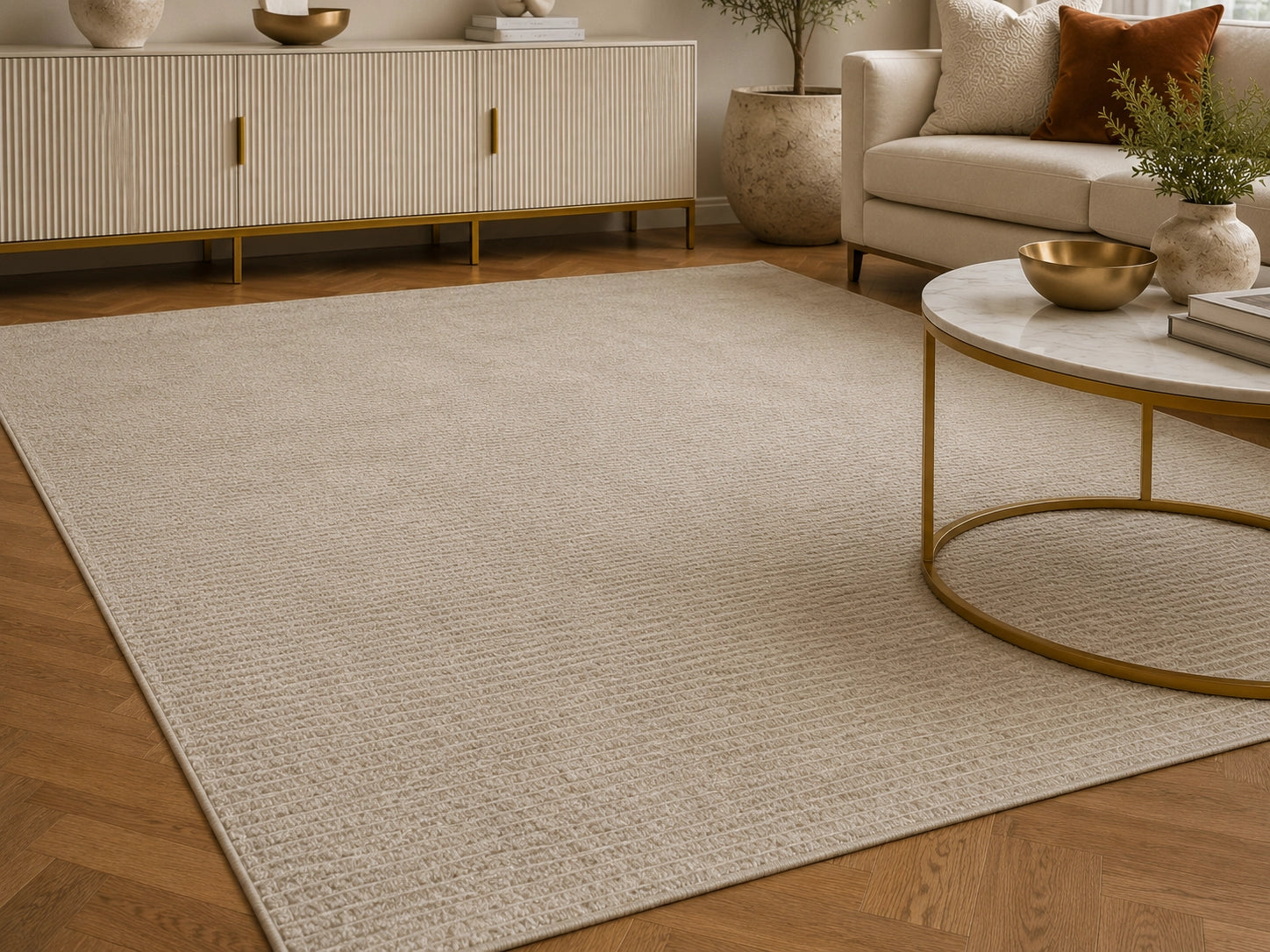 Lucca S900B Beige Dark Beige Modern Area Rug