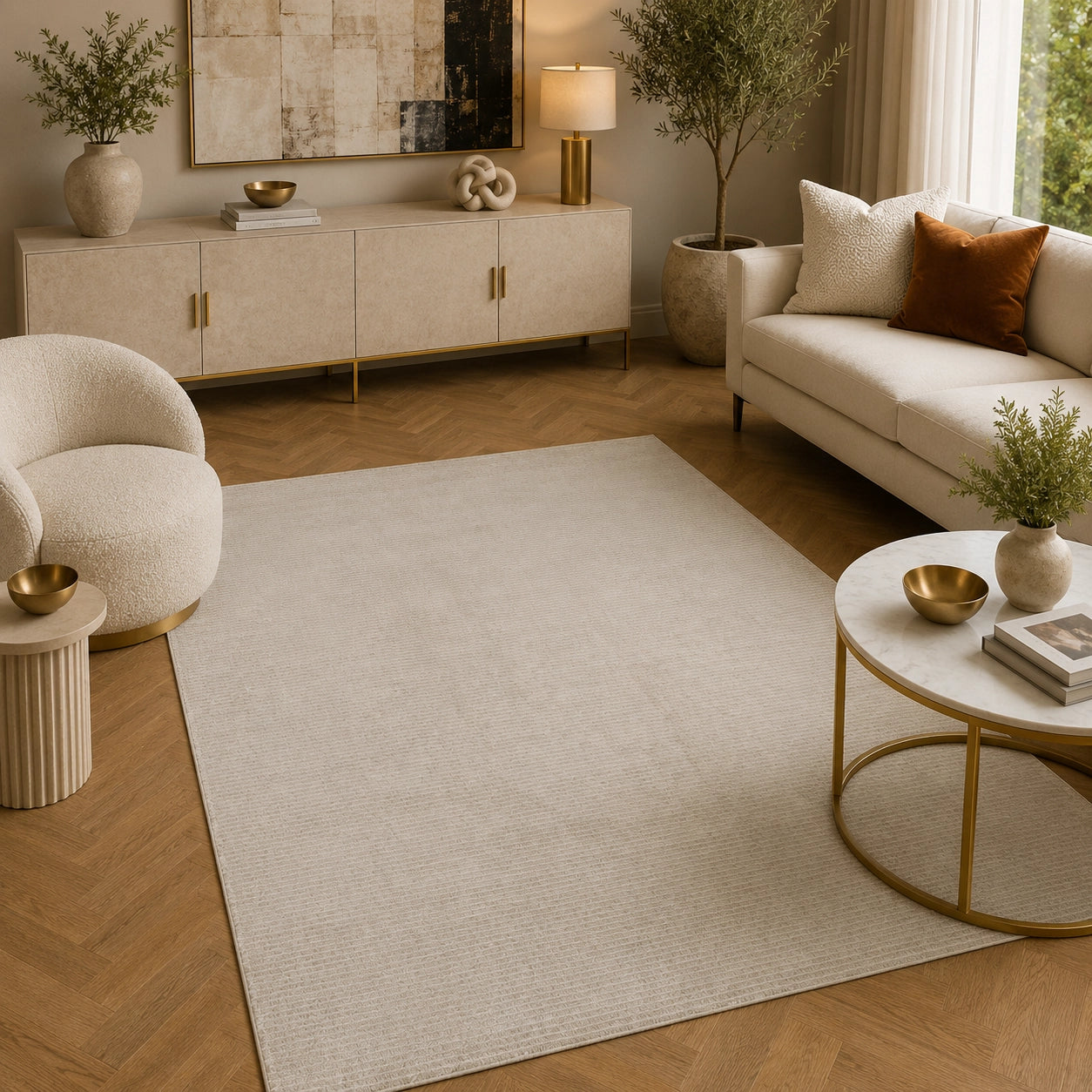 Lucca S900B Beige Dark Beige Modern Area Rug