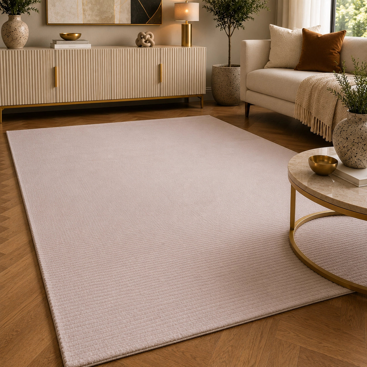 Lucca S900B Cream Modern Area Rug