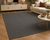 Lucca S900B Dark Grey Dark Grey Modern Area Rug