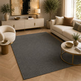 Lucca S900B Dark Grey Dark Grey Modern Area Rug