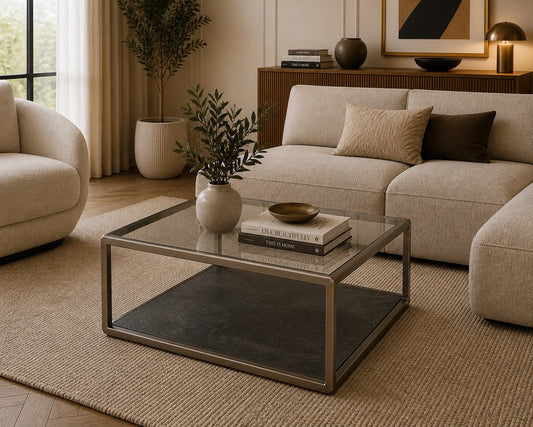 Luna Glass Coffee table