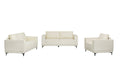 Apex Modern Cream Fabric Sofa Set for Living Room