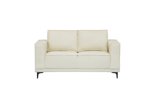 Apex Modern Cream Fabric Sofa Set for Living Room