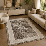 Marmaris D380A Beige V Beige Modern Area Rug
