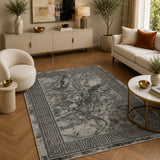 Marmaris D380A Dark Grey V Grey Modern Area Rug