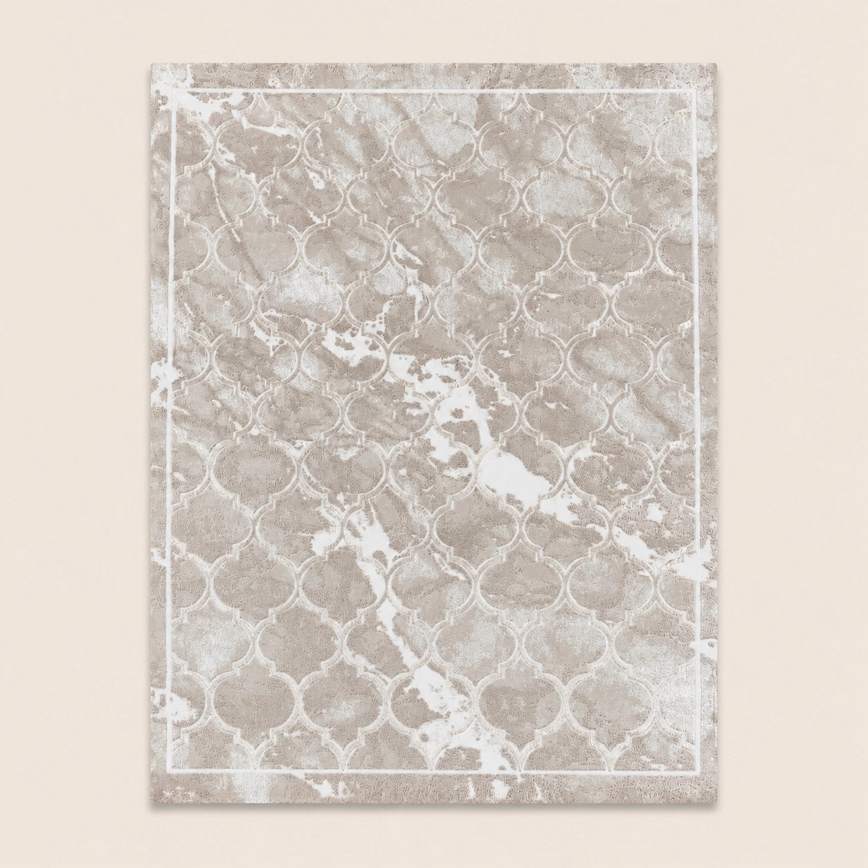 Marmaris D382A Beige V Beige Modern Area Rug