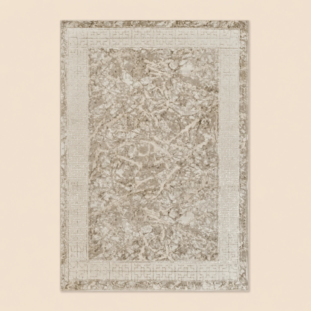 Marmaris D389A Beige V Beige Modern Area Rug