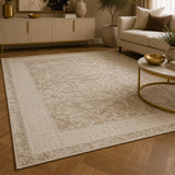Marmaris D389A Beige V Beige Modern Area Rug