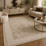 Marmaris D389A Beige V Beige Modern Area Rug