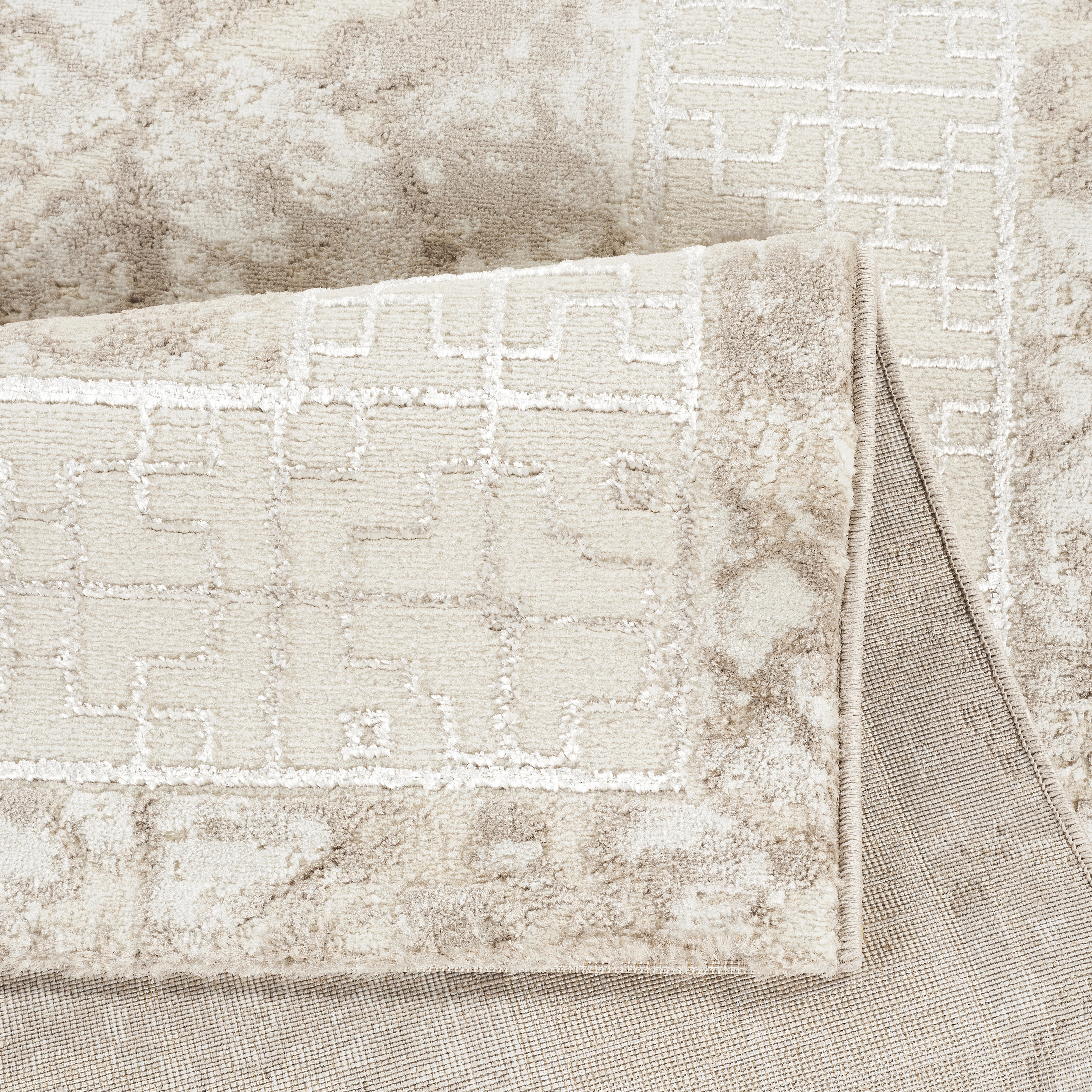 Marmaris D389A Beige V Beige Modern Area Rug