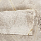 Marmaris D461A Beige V Gold Modern Area Rug
