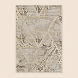 Marmaris D461A Beige V Gold Modern Area Rug
