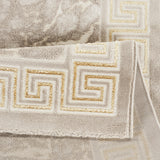 Marmaris D634A Cream V Gold Modern Area Rug