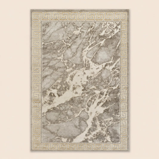 Marmaris D634A Cream V Gold Modern Area Rug