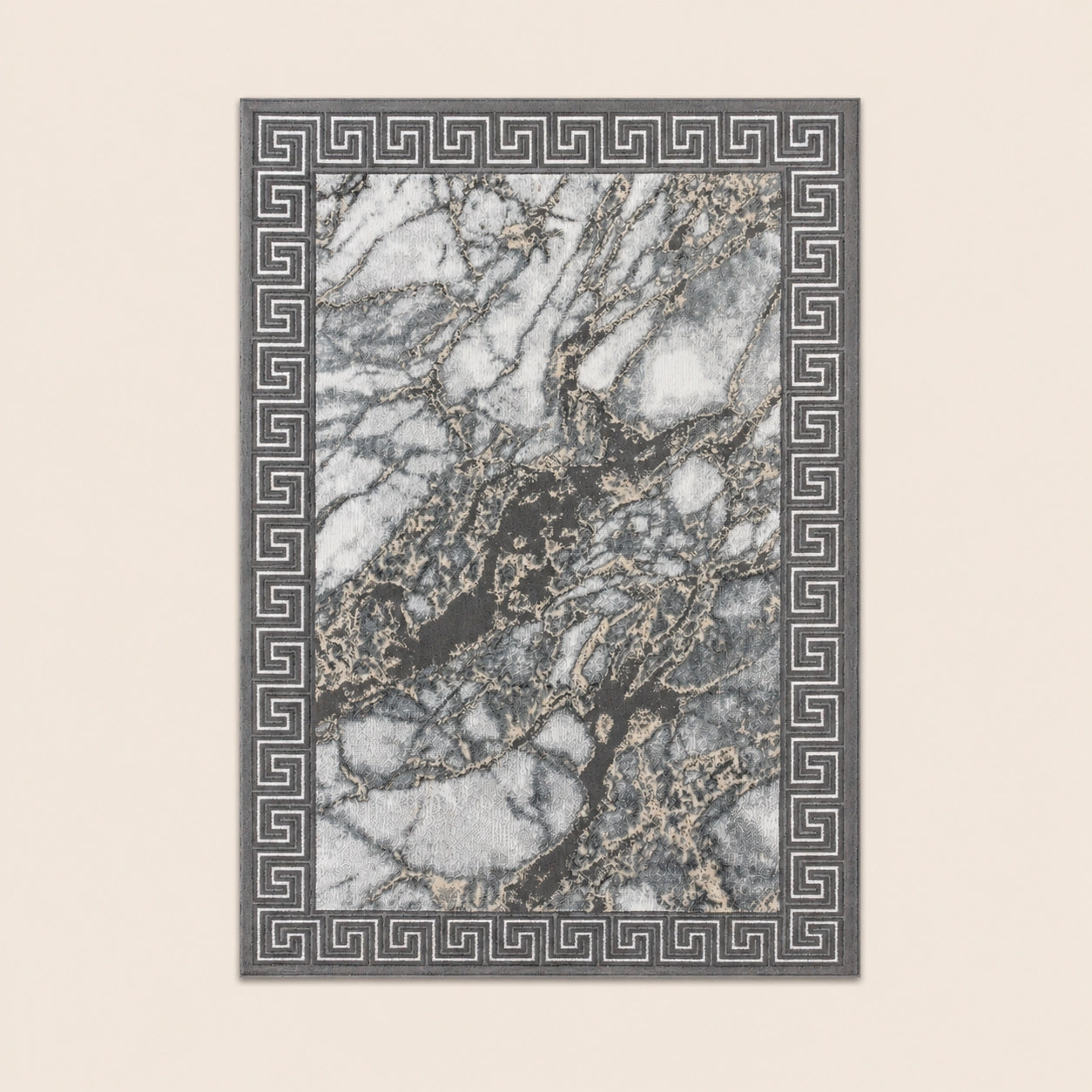 Marmaris D634A Dark Grey V Grey Modern Area Rug