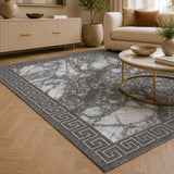 Marmaris D634A Dark Grey V Grey Modern Area Rug