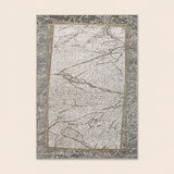 Marmaris E528A Light Grey V Gold Modern Area Rug