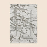 Marmaris E529D White V Grey Modern Area Rug