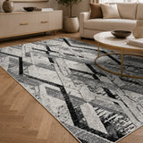 Marmaris E532A Dark Grey V Grey Modern Area Rug
