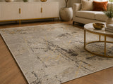 Marmaris E533A Cream V Gold Modern Area Rug