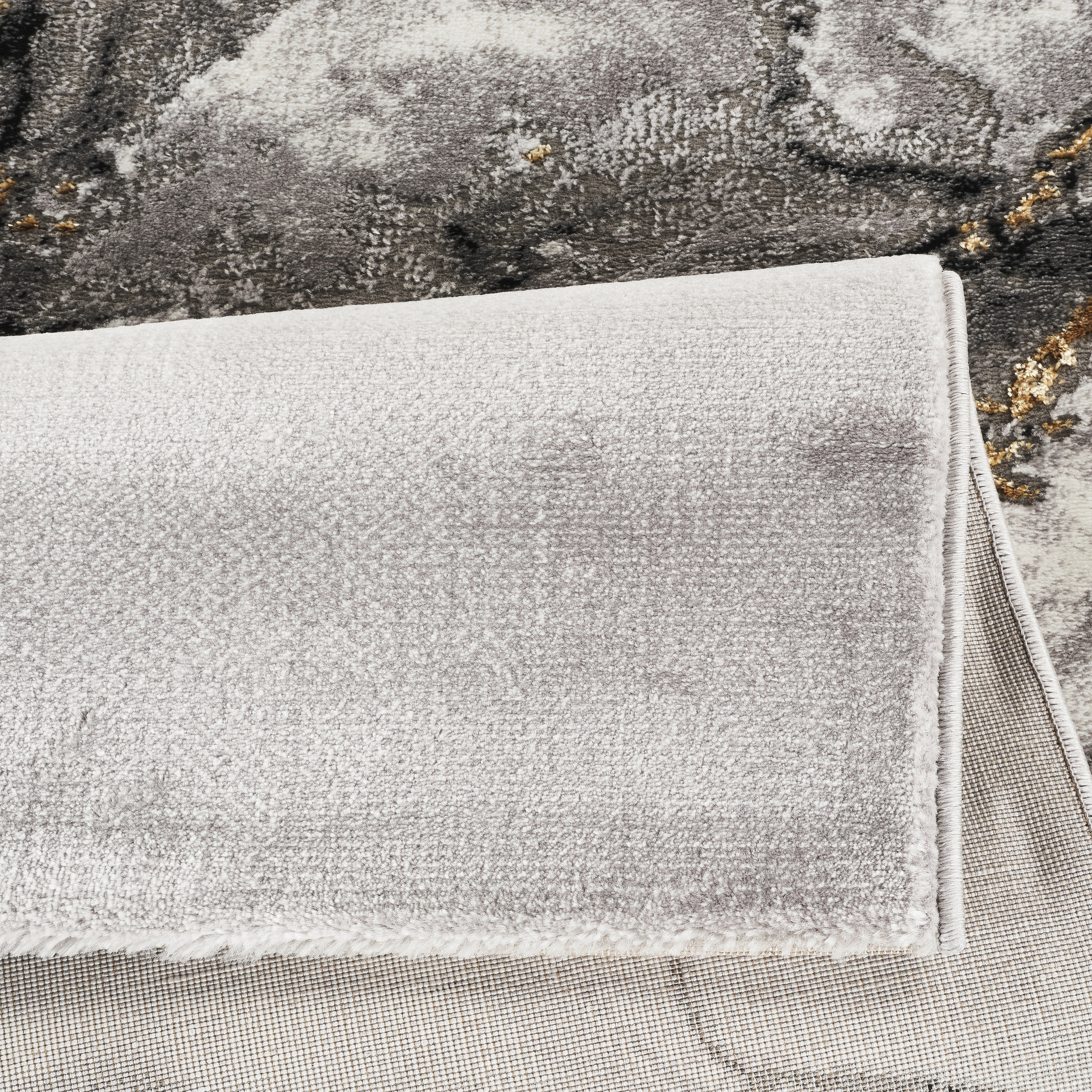 Marmaris T032A Light Grey White Modern Area Rug