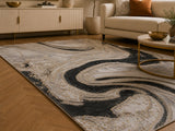 Marmaris T034A White Light Grey Modern Area Rug