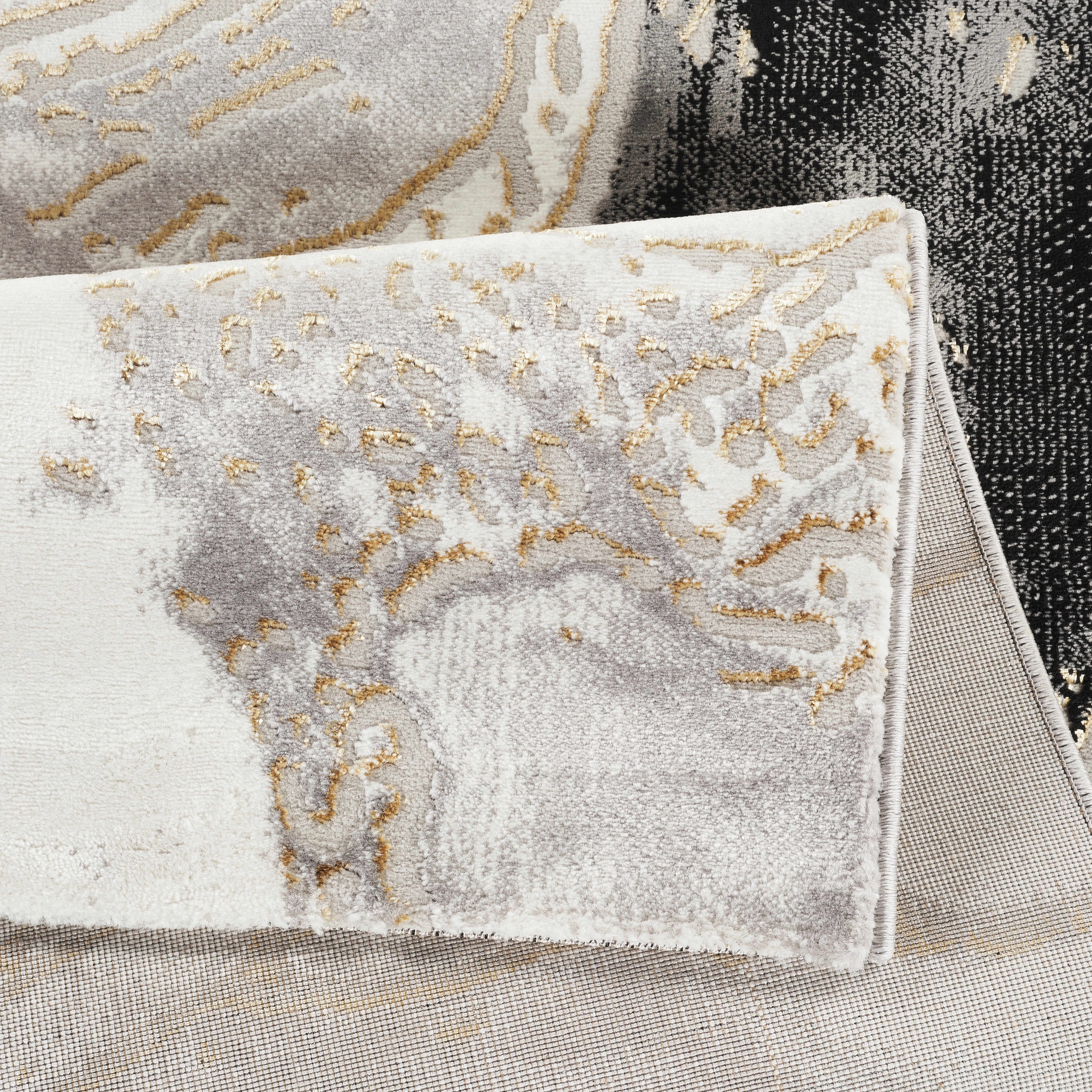 Marmaris T034A White Light Grey Modern Area Rug