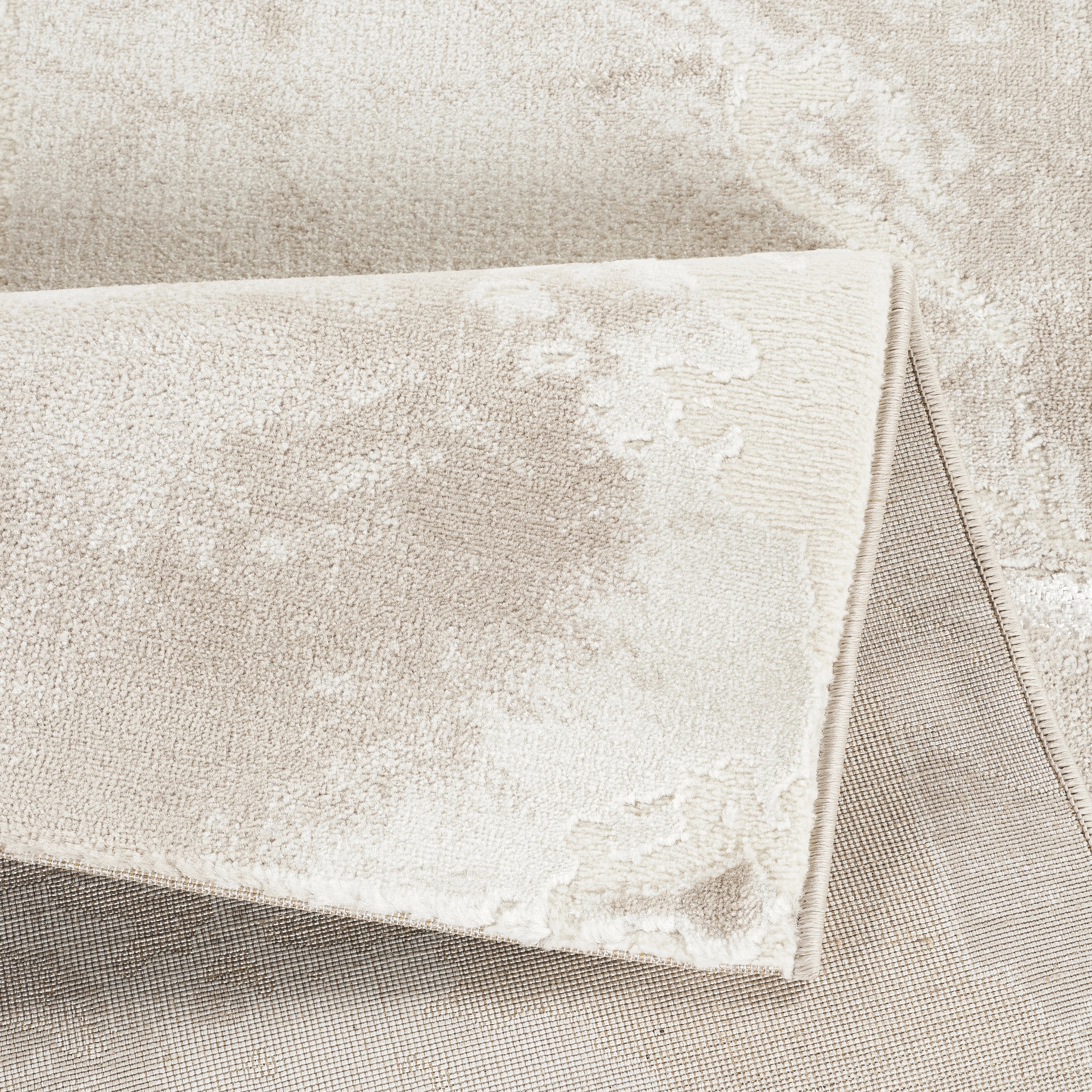 Marmaris T035B Cream Beige Modern Area Rug