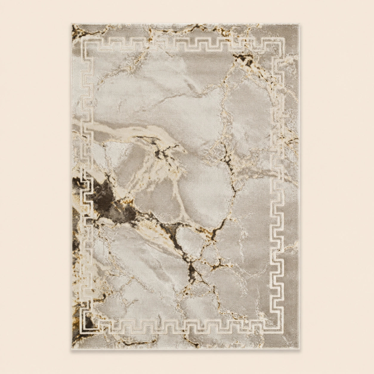 Marmaris T038A Cream Beige Modern Area Rug