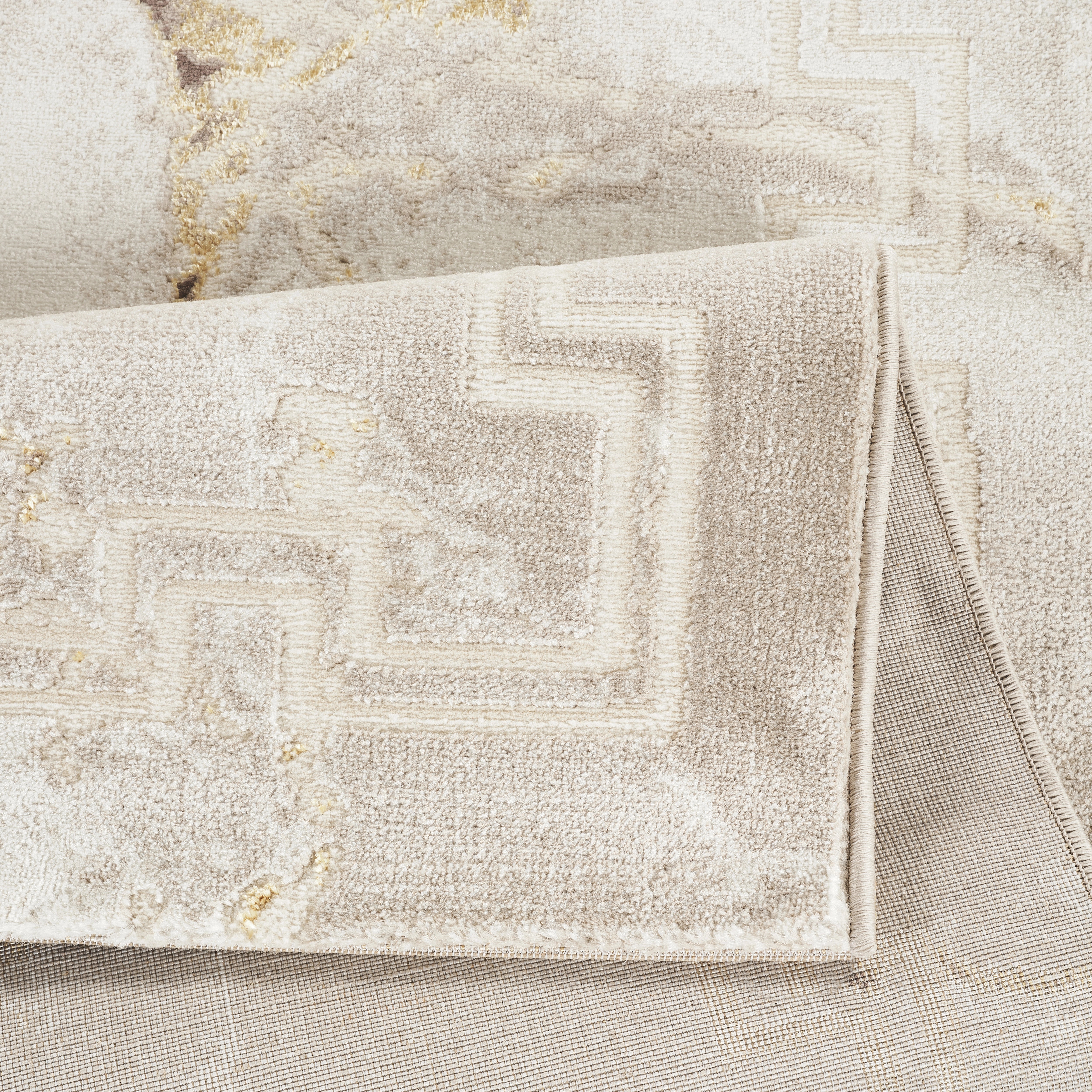 Marmaris T038A Cream Beige Modern Area Rug