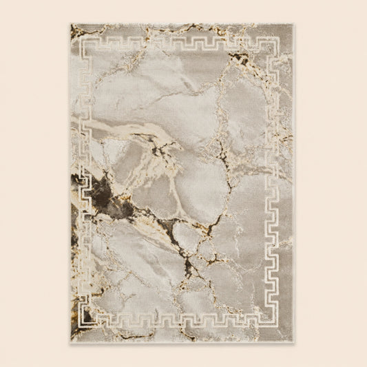 Marmaris T038A Cream Beige Modern Area Rug